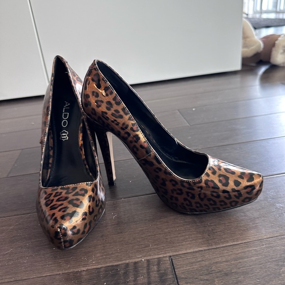 Leopard Patent Leather Heels - Aldo - Picture 2 of 3